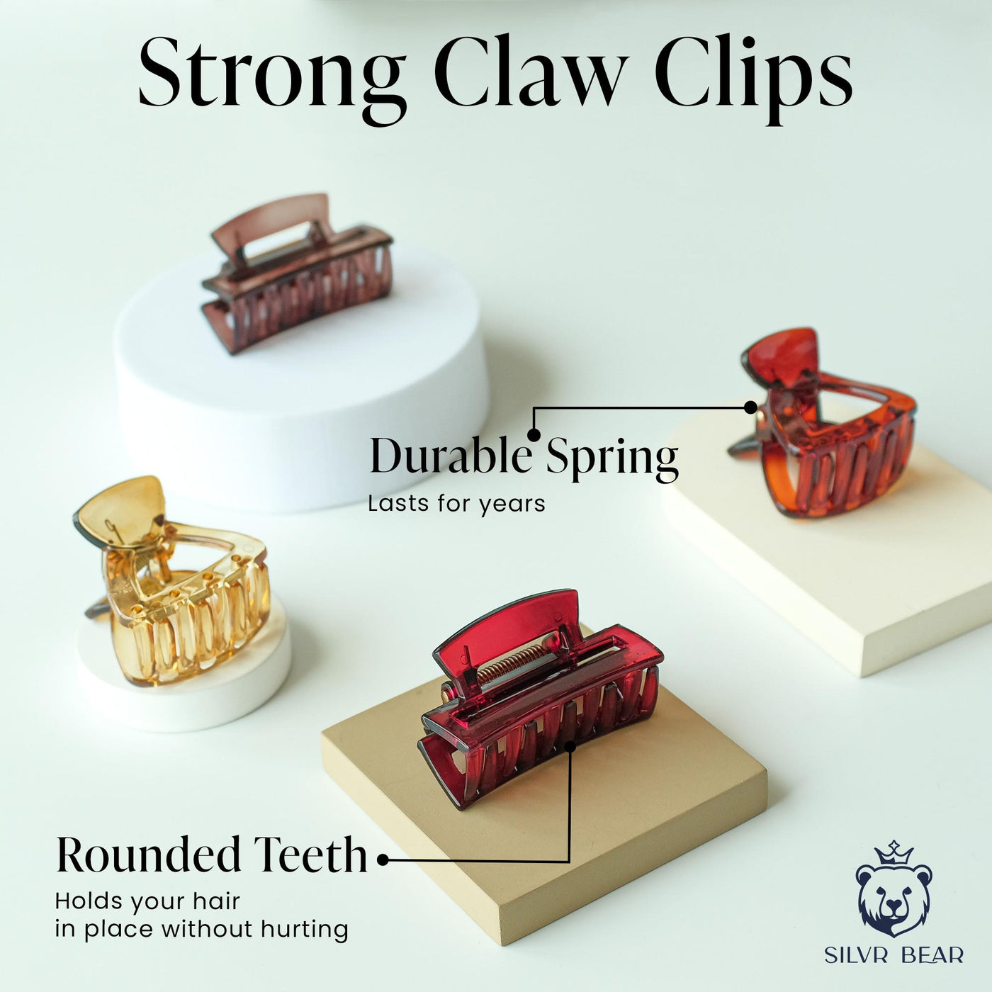 Hair Claw Clips - Unbreakable - Small Clutchers - G1