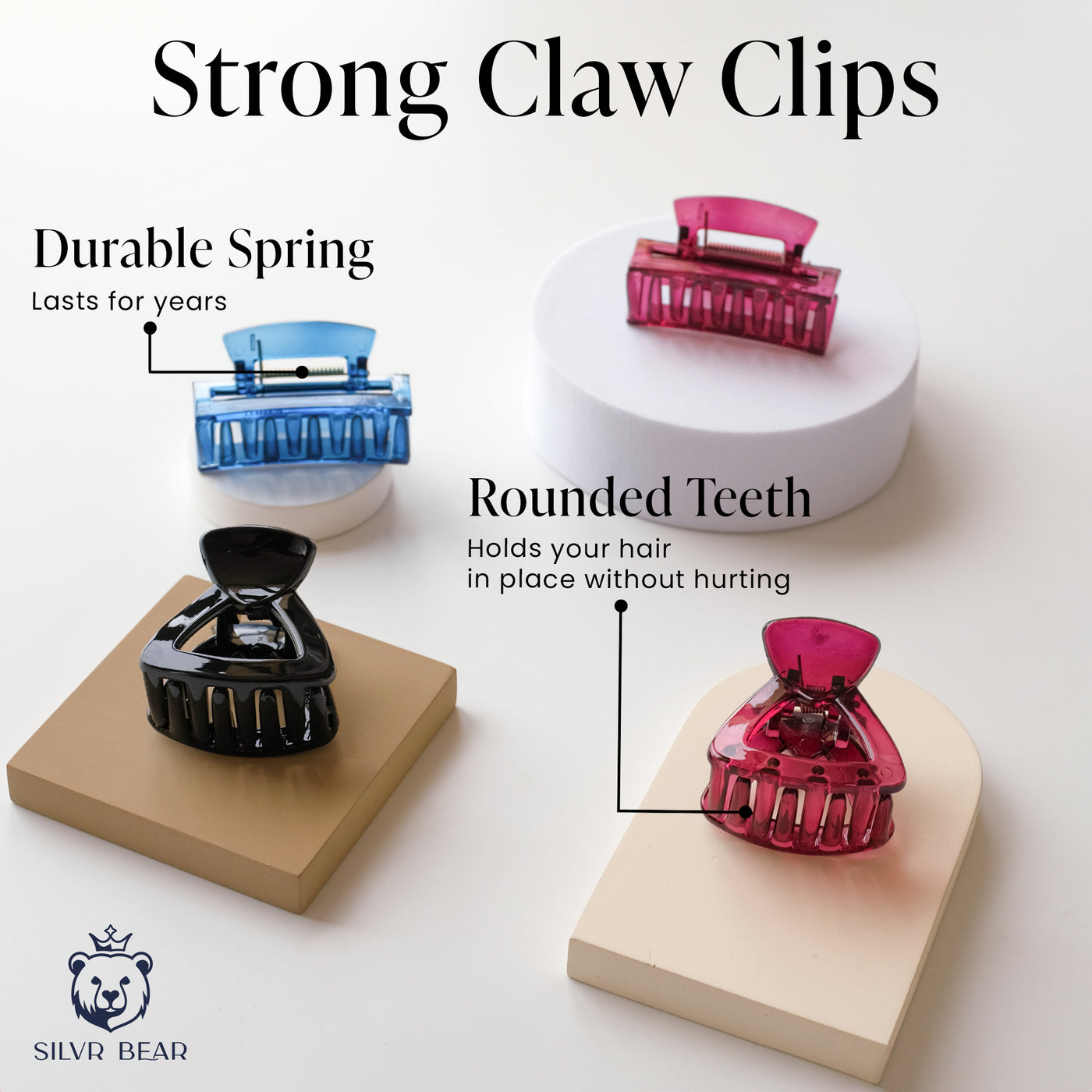 Hair Claw Clips - Unbreakable - Small Clutchers - G3