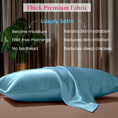 Luxury Satin Pillowcases#color_sky-blue