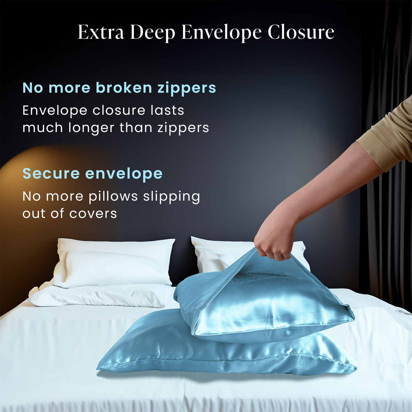 Luxury Satin Pillowcases#color_sky-blue