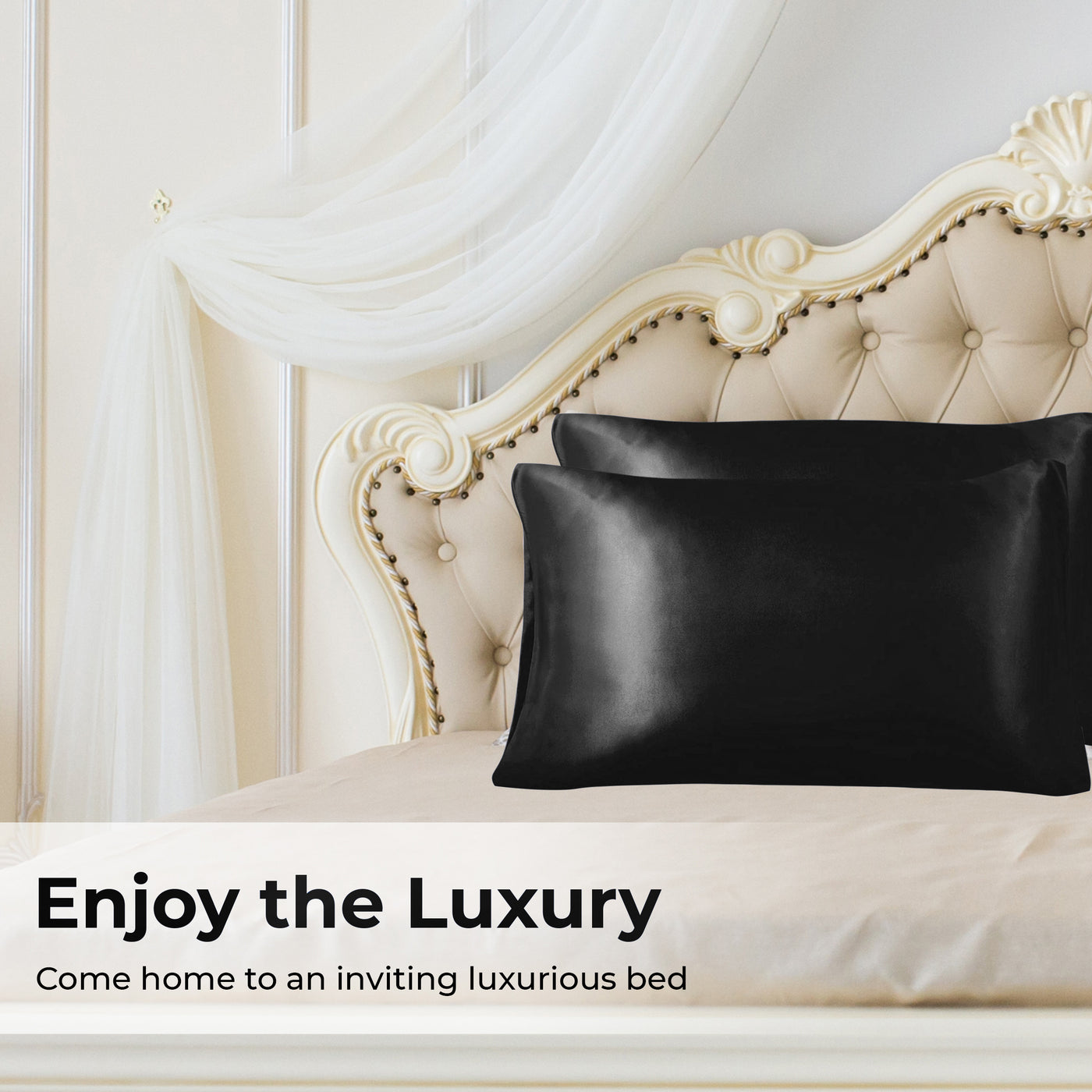 Luxury Satin Pillowcases#color_black