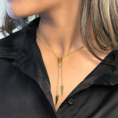 Arrowhead Necklace - Gold Tone - Anti Tarnish