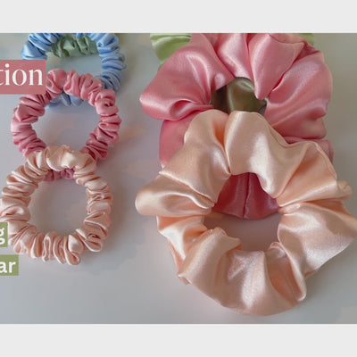 Luxury Satin Scrunchies | 6 Skinny + 5 Regular Pack - Pastel