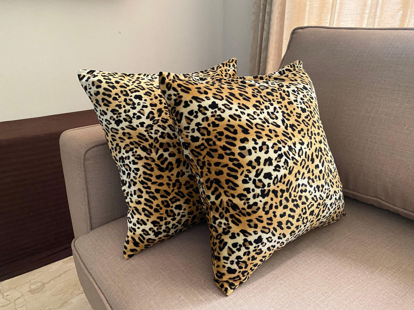 Silvr Bear leopard cushion cover adds bold style to your sofa