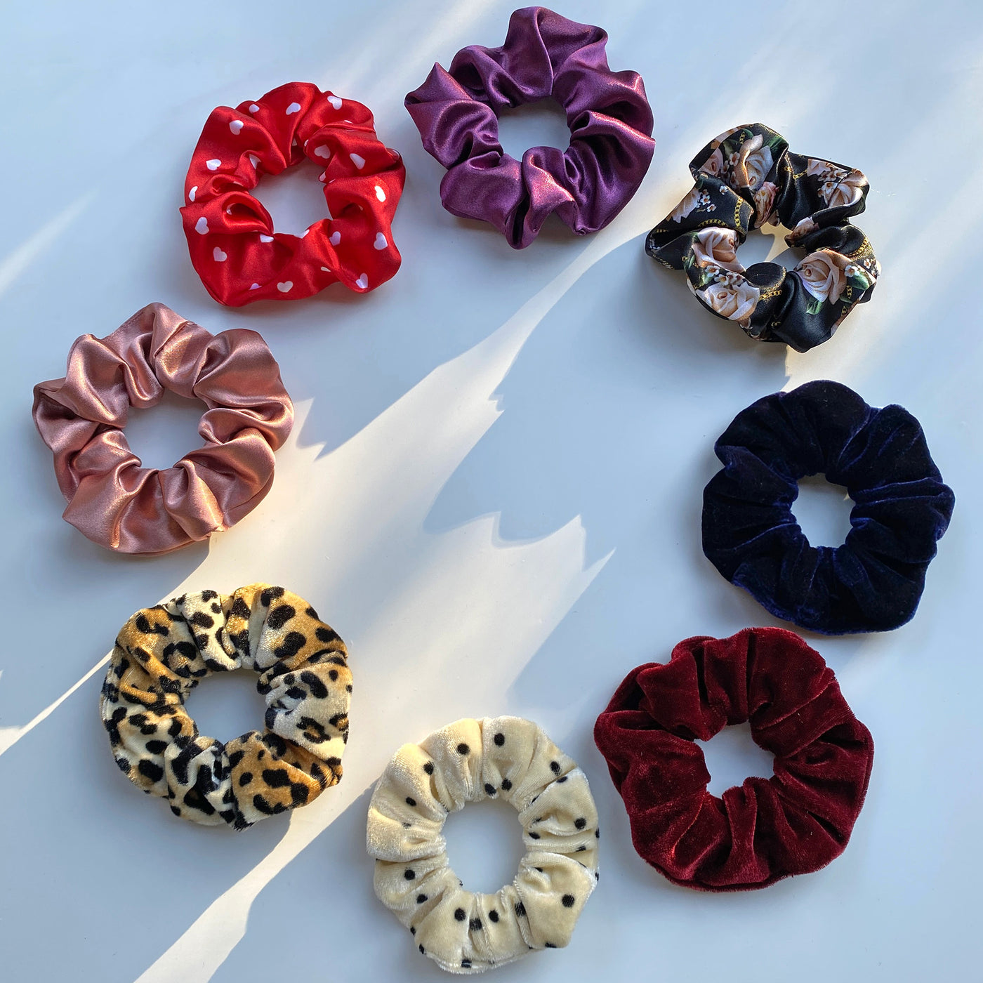 8 Designer Edition Scrunchies