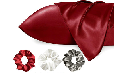 Luxury Satin Pillowcases - Maroon