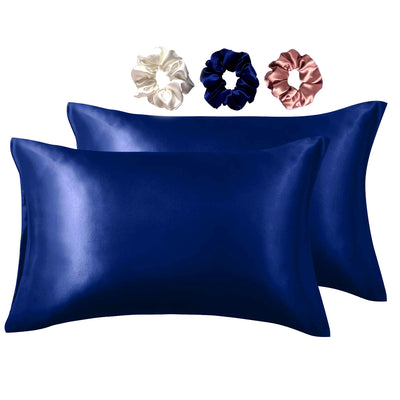 Luxury Satin Pillowcases#color_navy-blue